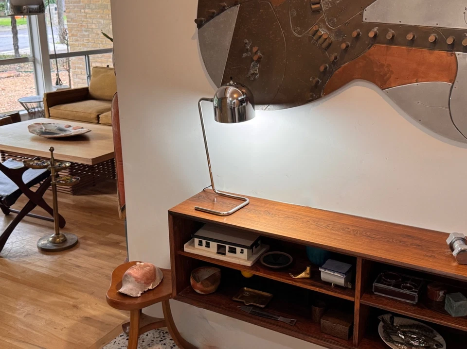 Stilnovo Italian Space Age Chrome Ball Table Desk Lamp Light Vtg Sonneman Mcm - Image 3 of 4