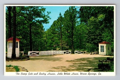 Warm Springs GA-Georgia, Little White House, Sentry House, Vintage Postcard