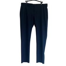 Greg Norman Mens Navy Blue Performance Stretch Golf Pants 36x30 Straight Leg EUC