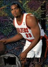 1995-96 Metal Gary Trent #R-9 Rookie Roll Call Portland Trail Blazers 32A