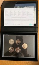 2019 Royal Mint United Kingdom Proof 50p Fifty Pence Coin Set New Kew Garden