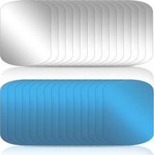 30 Pack Adhesive Metal Plates for Magnetic Mount Adhesive Thin Plates