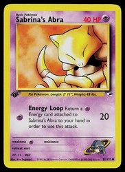Sabrina's Abra 91/132 Gym Heroes 1st Edition Common