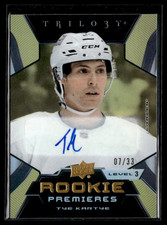 2023-24 Upper Deck Trilogy Rookie Premieres Rare Gold Auto #206 Tye Kartye /33