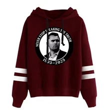 Charlie Kirk Hoodie “Never Stop Speaking The Truth” RIP 1993-2025 TP USA