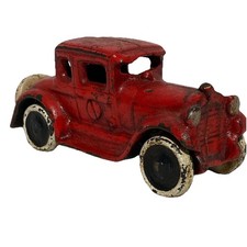 Vintage/Antique 1920s Coupe Cast Iron Car 4 1/4" classic