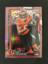 2025 Topps Chrome NFL Tee Higgins  #59 Football Leather Refractor Bengals