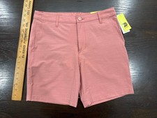 All in Motion  Men  s Golf Shorts   7" Inseam Size 30 , Sand / muted coral tone