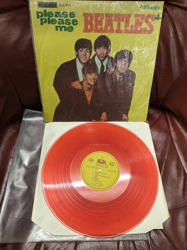 The Beatles Please Please Me CSJ-273 12" Taiwan Red Vinyl LP VERY RARE