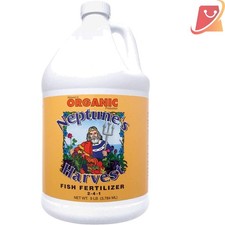 Fish Fertilizer Liquid 2-4-1 Organic Nutrients for Gardens, 1 Gallon