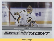 2024-25 Upper Deck Credentials Front Row Talent Jeremy Swayman #FRT-JS READ 16e1