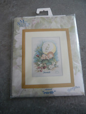 KIT POINT DE CROIX  MARIA VAN SCHARRENBURG - ELEMENT "EARTH" - Dim: 23 X 32 cm