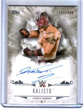 WWE Kalisto 2016 Topps Undisputed On Card Autograph SN 131 of 299