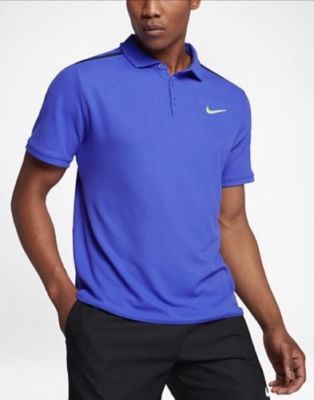 Nike Men Dri-Fit Court Dry Advantage Tennis Polo Shirt Blue Nike Men Dri-Fit Court Dry Advantage Tennis Polo Shirt Blue