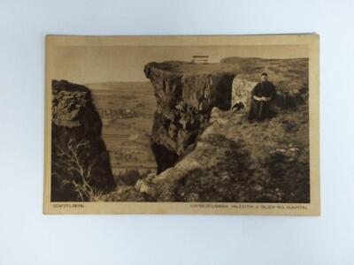 Ansichtskarte: Staffelberg. Einsiedelmann Valentin u. Blick ins Maintal