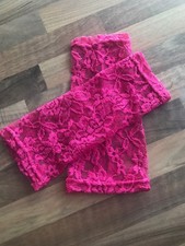 My Obsession Lagenlook Dreamlike Noble Lace Arm Warmers PINK ONE SIZE