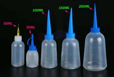 Empty 30 250ML Plastic Squeezable Liquid Container Dropper Bottles LDPE Screwcap