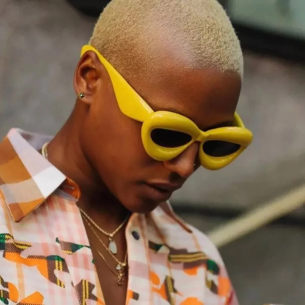 OVERSIZED Large Frame Punk Sunglasses Men Women Unique Hip Hop Y2k