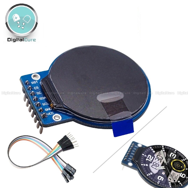 1.28" inch TFT LCD Round Display RGB 3.3V 5V 240*240 GC9A01 - Arduino Pi ESP32