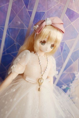 newBJD doll 1/6 ob24 moon necklace pearl bird cage hot air balloon sweater chain - Picture 11 of 15