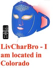 LED Red Light Therapy Silicone Infrared Face Mask 7 Colors Light Therapy