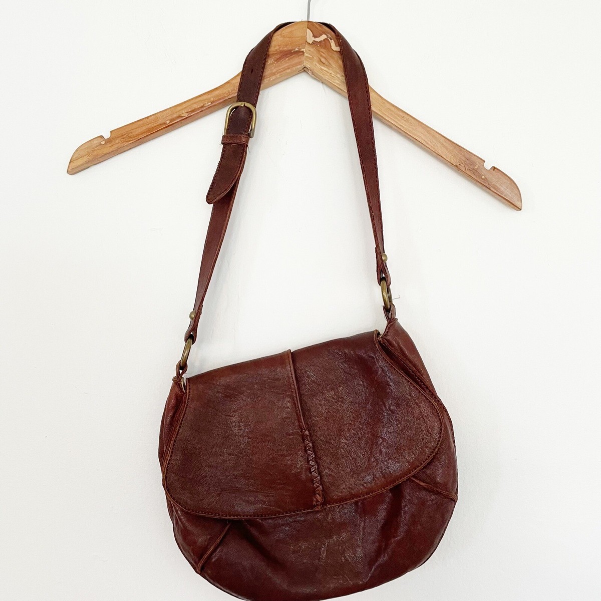 Vintage HOBO International Brown soft supple leather backpack adjustable straps Hobo International Backpacks for Women for sale - eBay main image 2