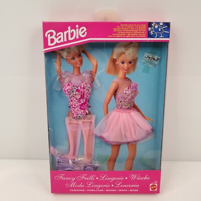 Vintage 1993 Barbie Fancy Frills Lingerie Clothing Set Pink 10760