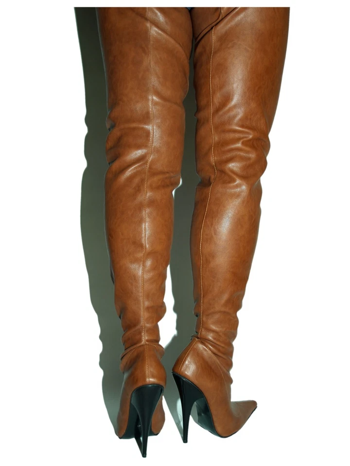 Handmade Piel Sintética Muchos Colores Talla 40-47 13 CM Tacón, Longitud 92CM Pl - Imagen 4 de 4