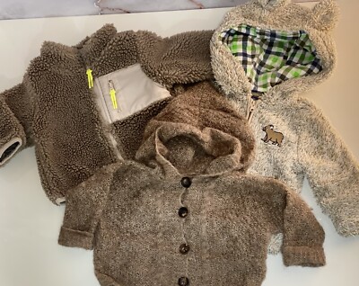 H&M Outdoor Teddy Jacke Handmade Strick Alpaca Wolljacke Set
