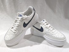 Nike Court Vision Alta Sail/D-Blue Women's Leather Sneakers - Assorted Sizes NWB