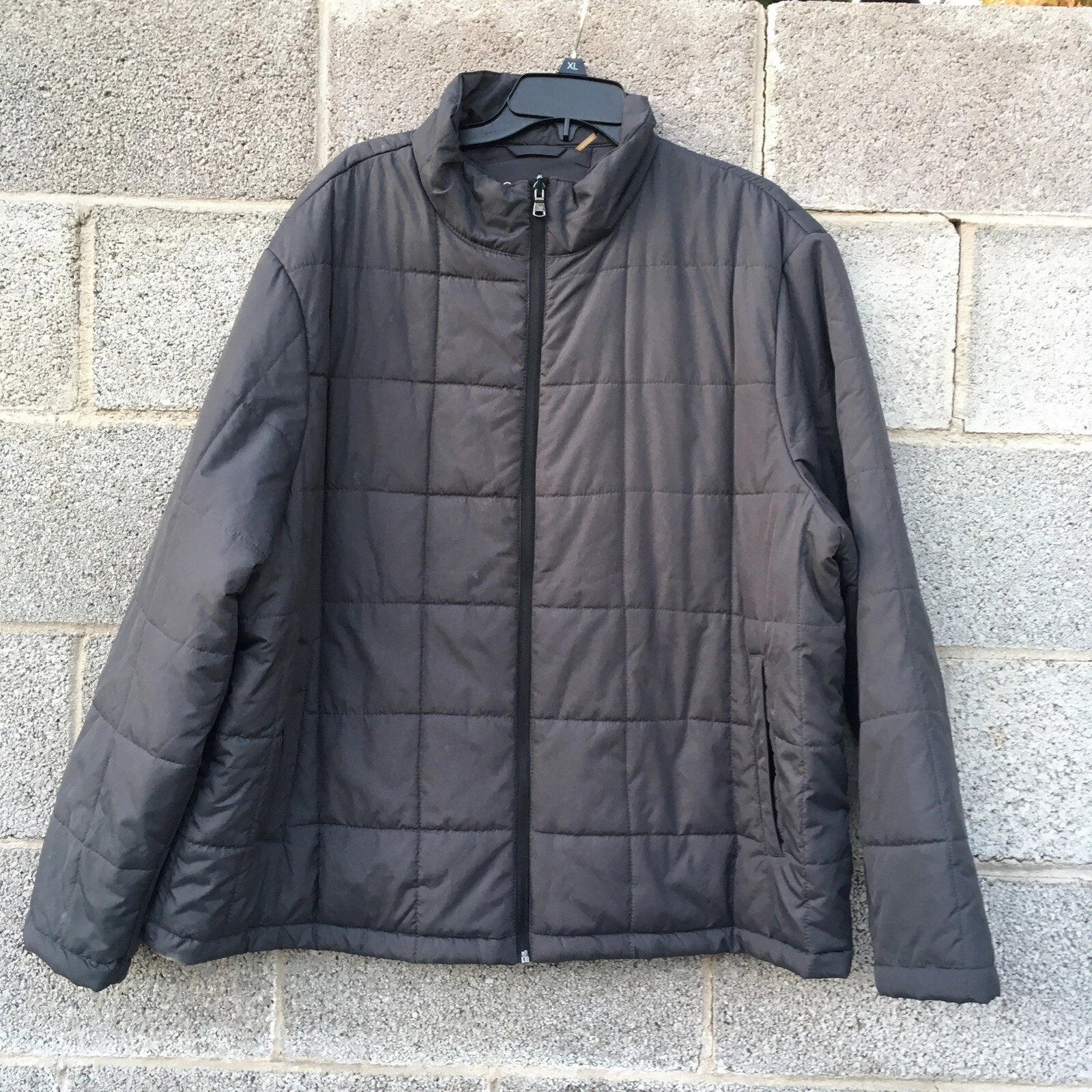 Calvin Klein 3-1 Puffer Jacket Mens XXL Black Water Resistant Quilted Full-Zip