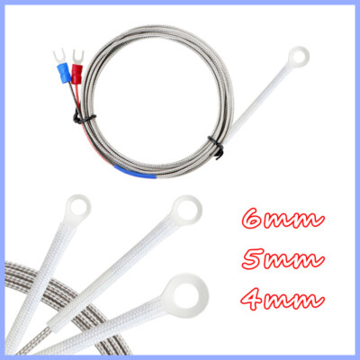 #ad #ad K Type Thermocouple Probe Temperature Sensor Ring Washer Terminal Head 4 5 6 mm $118.79