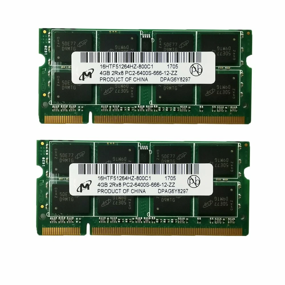 Ddr2 Ram Ddr2 Ram 8Gb Ddr2 2G 800Mhz for Pc2-6400 Notebook Fully Compatible  Memory for Intel AMD 200Pin at