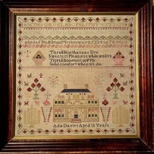 Ada Davies Sampler 1852~Wishing Thorn