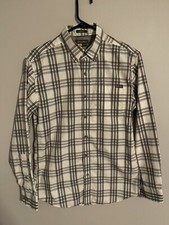 Eddie Bauer Travex L/S Button Up Outdoors Plaid Travel Shirt - Men's Small S