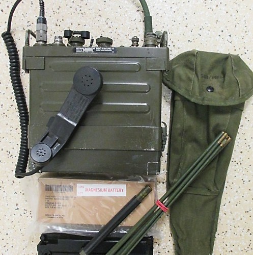 RARE TESTED MILITARY PRC-77 RADIO IN WORKING ORDER WITH COMPLETE CES PRC 77