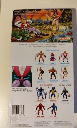 Masters of the Universe, Prince Adam, Super 7, sigillato - Foto 2 di 2