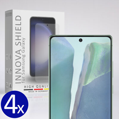 4x Panzerfolie Displayglasschutz Samsung Galaxy Note 20 Echt 9H Fingerabdruck HD