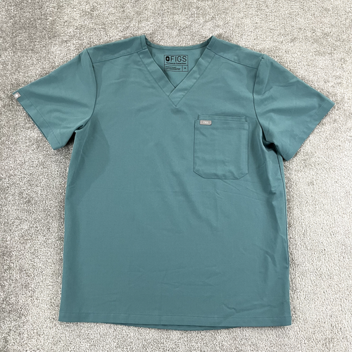 FIGS Shirt Mens Medium Green Leon Technical Collection Scrub Top Nurse