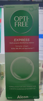 OPTI FREE EXPRESS Contact Lens Wash Fluid 470 ml-15.9oz Disinfection-Asian label