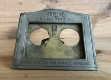 Cadre photo, pub. Scie à métaux Griffin Forges Modernes Noël Frères Bordeaux