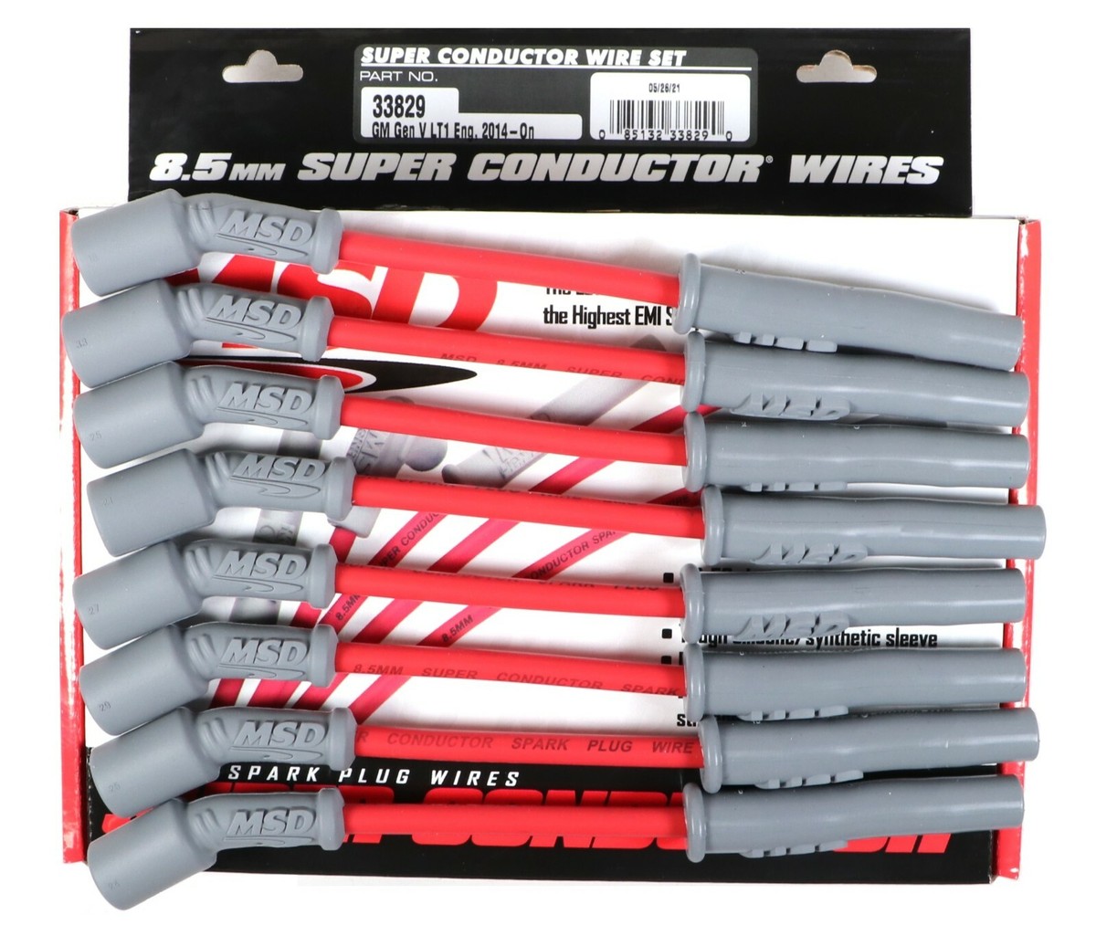 MSD 33829 8.5mm Spark Plug Wires 2014+ Silverado Sierra 5.3L 6.2L