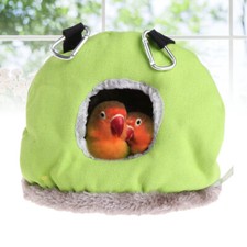 Winter Warm Bird Nest House Cockatiel Bed Cage Hammock Hanging Soft Parrot