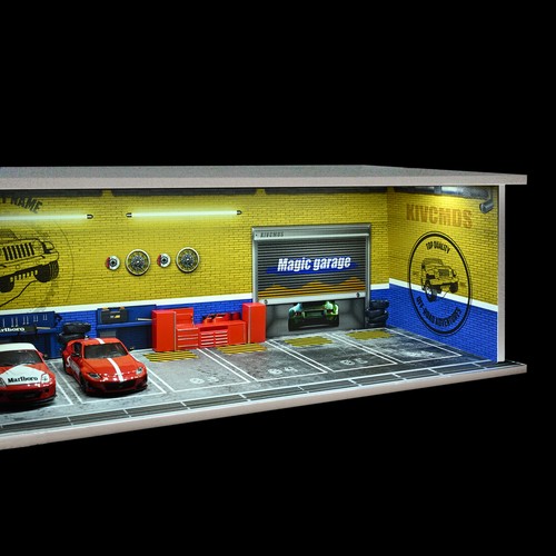 1/64 Diorama Diecast Garage Model LED Parking Lot Scene Display Model AU Stock - Picture 130 of 191