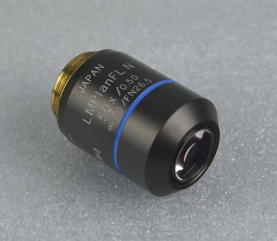 Olympus Mikroskop LMPlanFL N 50x trocken langer Arbeitsabstand Fluorit Objektiv