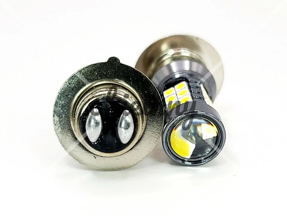 Par de bombillas de faros ultra brillantes para Yamaha Grizzly 125 2004-2013 alto/bajo Foto 3 de 4