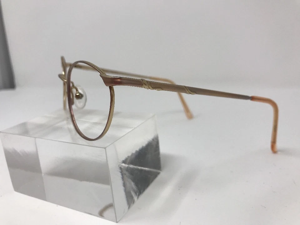 Anteojos Elizabeth Arden EA PT-1-2 marco de metal dorado 48-19-130 borde completo FV63 Foto 4 de 4