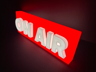 Vintage On Air Lighted Onair Sign Retro LED Youtube Radio Light
