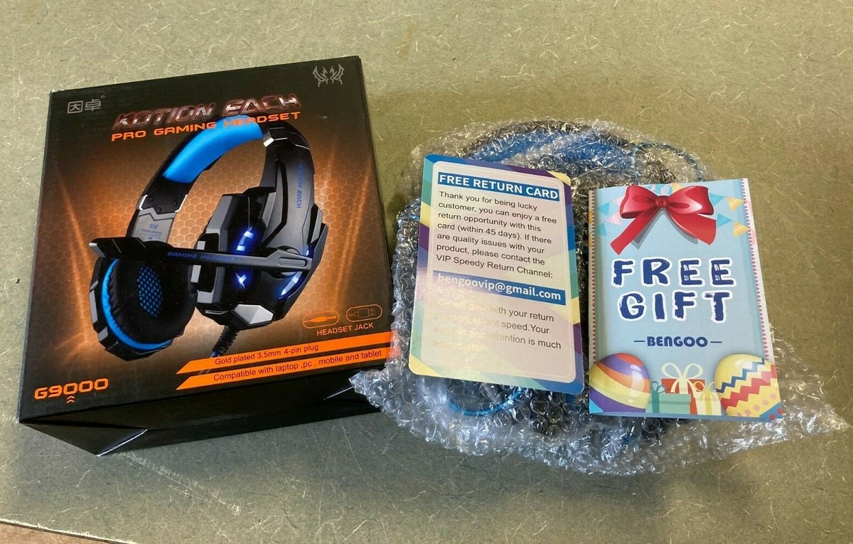 ヘッドホン KOTION EACH G9000 BLUE KOTION EACH PRO GAMING HEADSET G9000 Blue - NEW (OPEN Box) | eBay