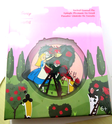 Disney Pin Loungefly Alice in Wonderland Painting Roses Jumbo LE 1200 #151012 - Picture 2 of 3